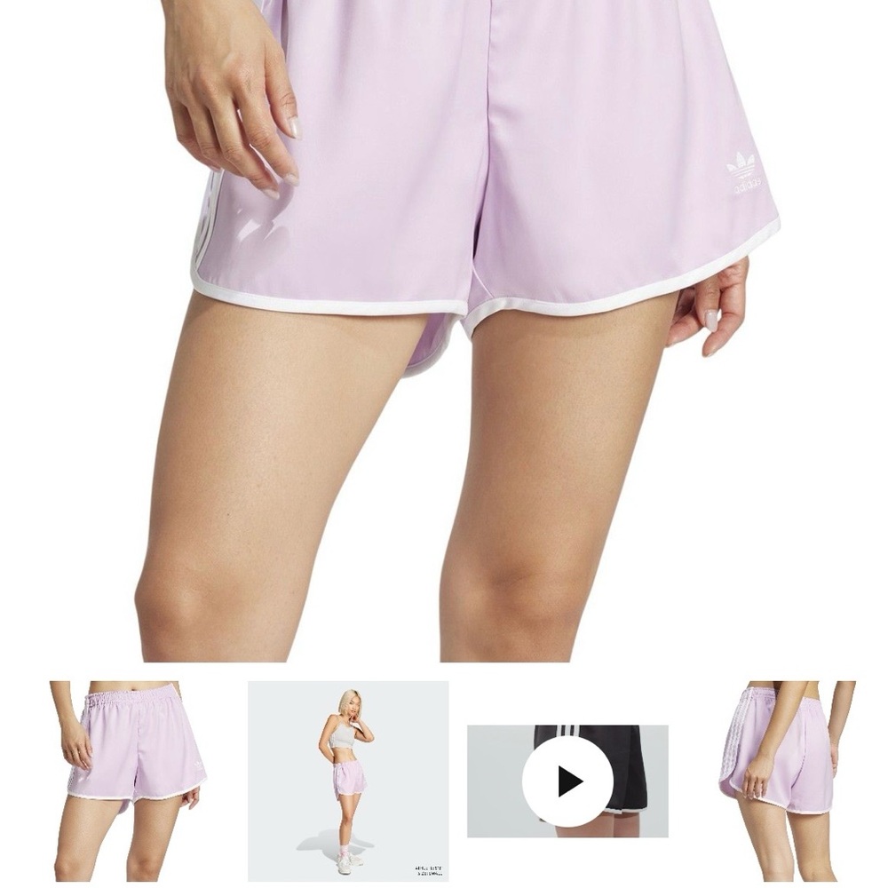 Adidas Women's Pastel Purple Athletic Shorts